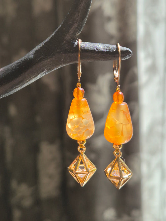 Morning Dew - Earings - Gold filled & plated, Cubic Zirconia