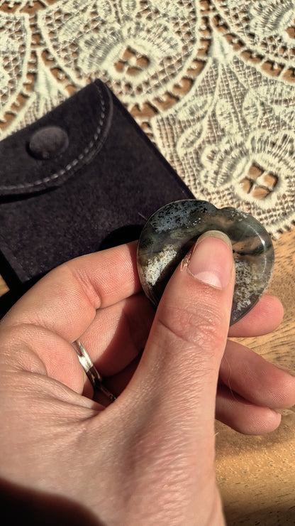 Worry Stone - Moss Agate 💚