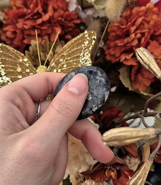 Worry Stone - Larvikite 🖤