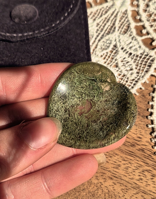 Worry Stone - Moss Agate 💚