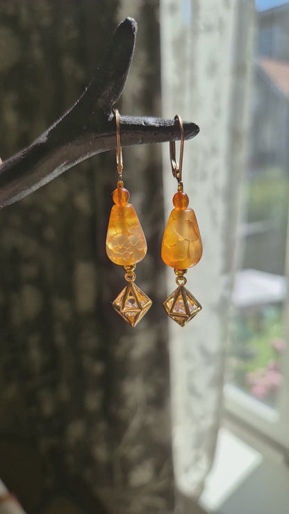 Morning Dew - Earings - Gold filled & plated, Cubic Zirconia